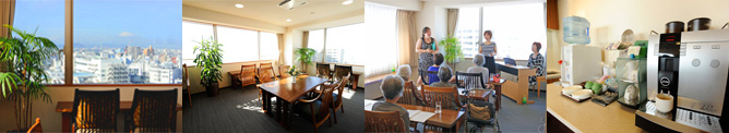 生活サポート付きシニアマンション｢ビバヴィレッジ湘南茅ヶ崎｣のお部屋の様子　12階　展望サロン