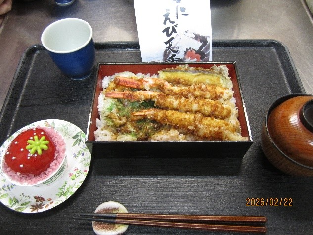 蟹・海老重のお弁当